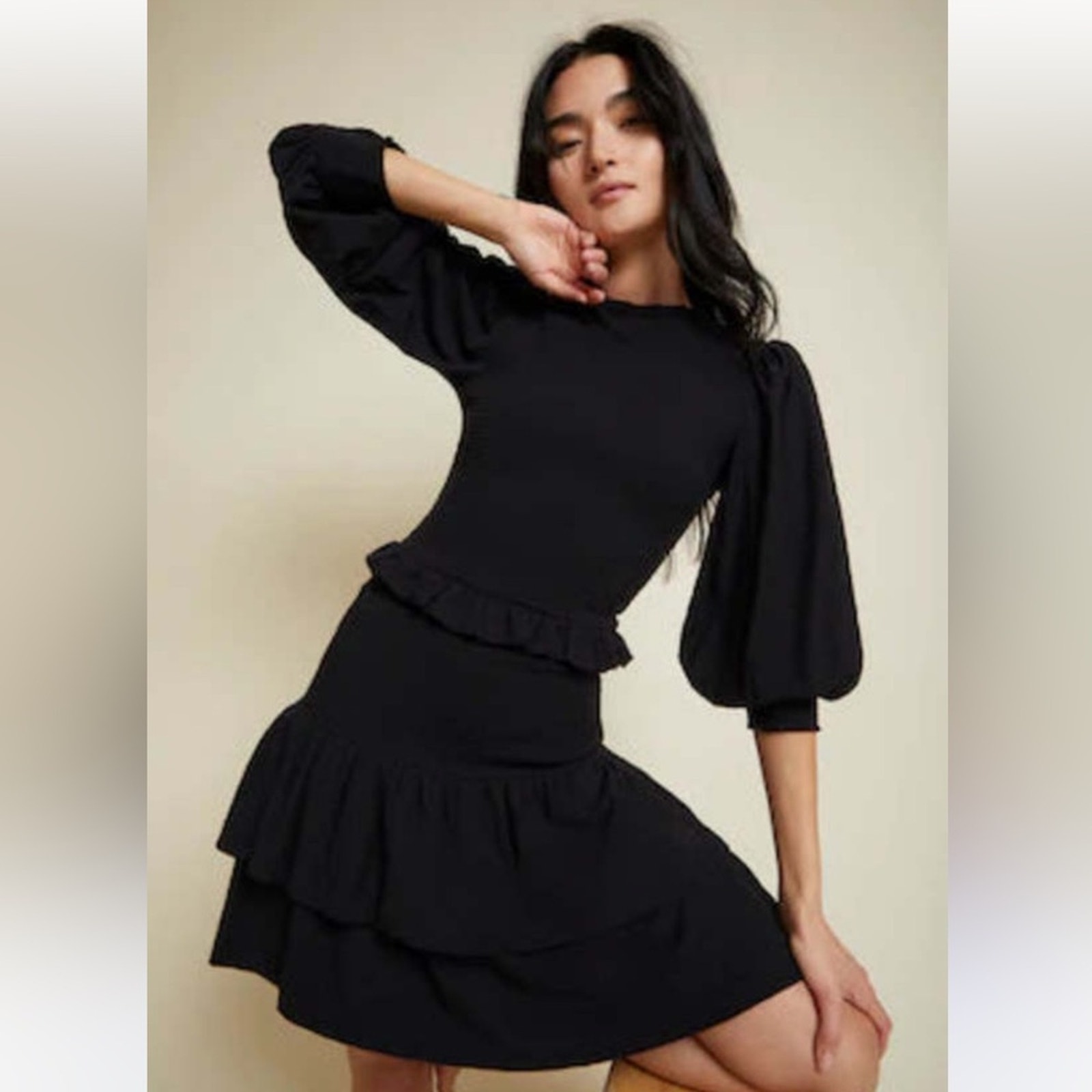 Nation Ltd Nwt Abby Demure Dress Size Xs Black